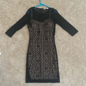 Black lace dress